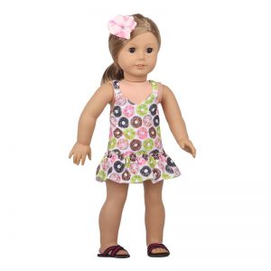 18 inch doll clothes donut dress sling dress multicoloured skirt CL-0227插图5