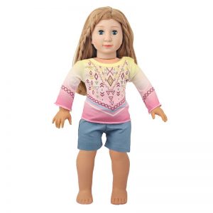 18 inch doll clothes diamond printed suit CL-0238插图5