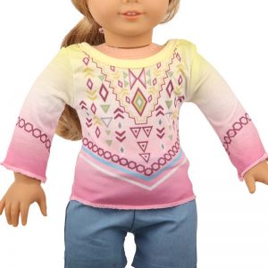 18 inch doll clothes diamond printed suit CL-0238插图4