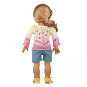 18 inch doll clothes diamond printed suit CL-0238插图9