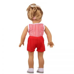 18 inch doll clothes doll red striped suit CL-0215插图7