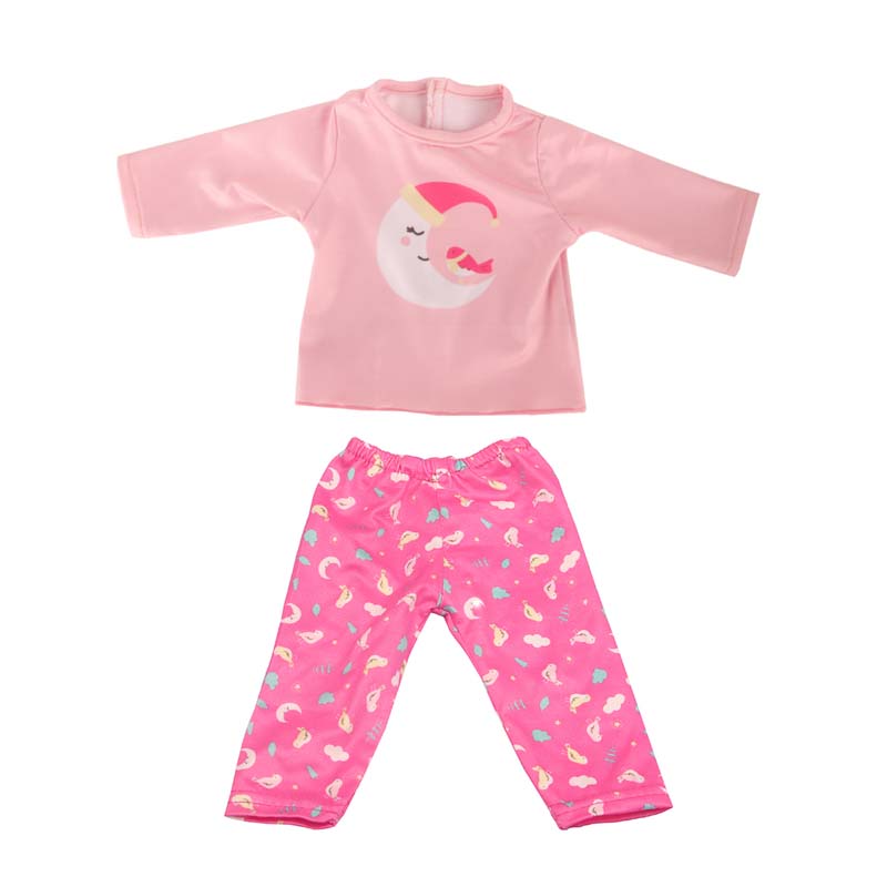 18 inch doll clothes doll pnk moon pajamas -Cl-0204插图1