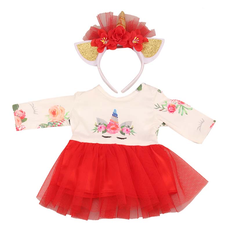 18 inch doll clothes doll  colorful unicorns -CL-0212插图3
