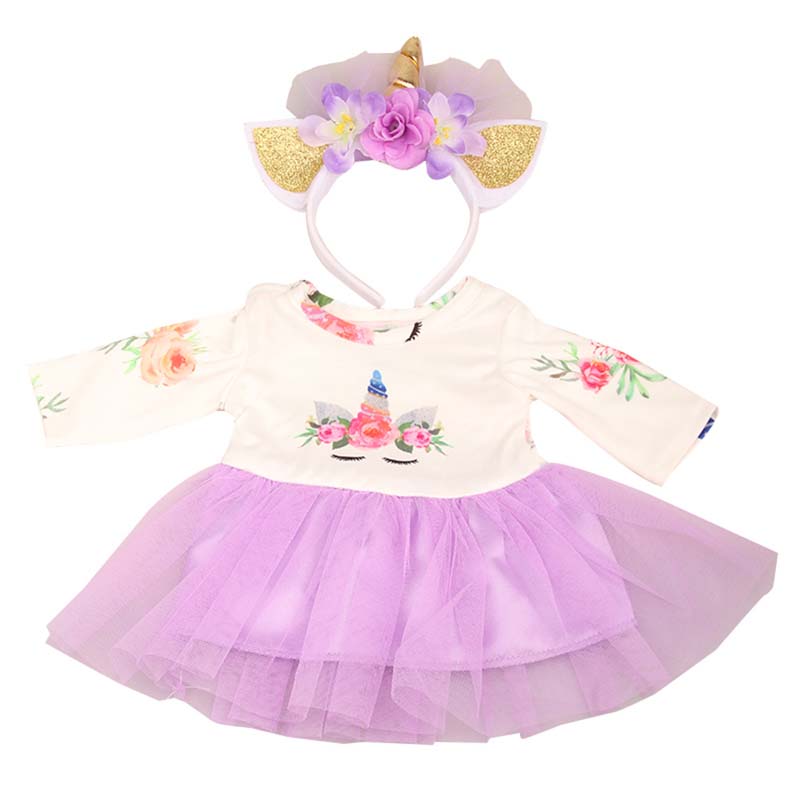 18 inch doll clothes doll  colorful unicorns -CL-0212插图5