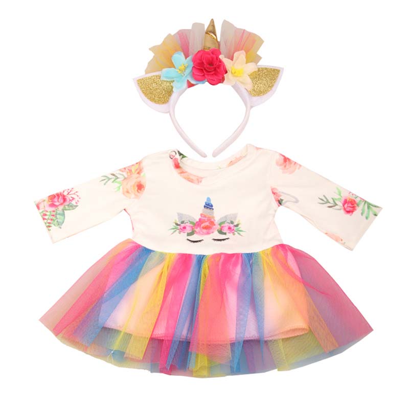 18 inch doll clothes doll  colorful unicorns -CL-0212插图4