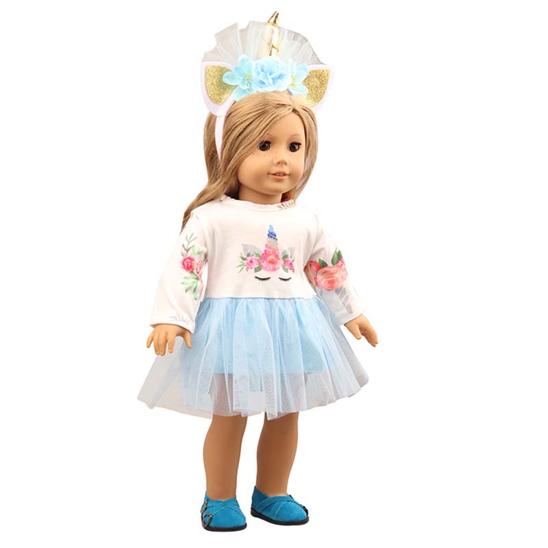 18 inch doll clothes doll  colorful unicorns -CL-0212插图12