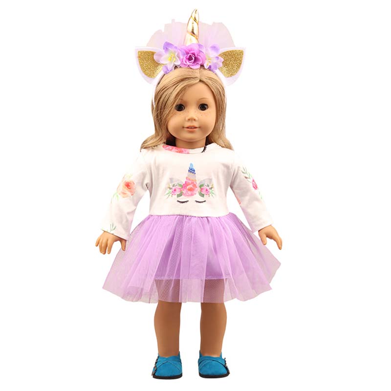 18 inch doll clothes doll  colorful unicorns -CL-0212插图18