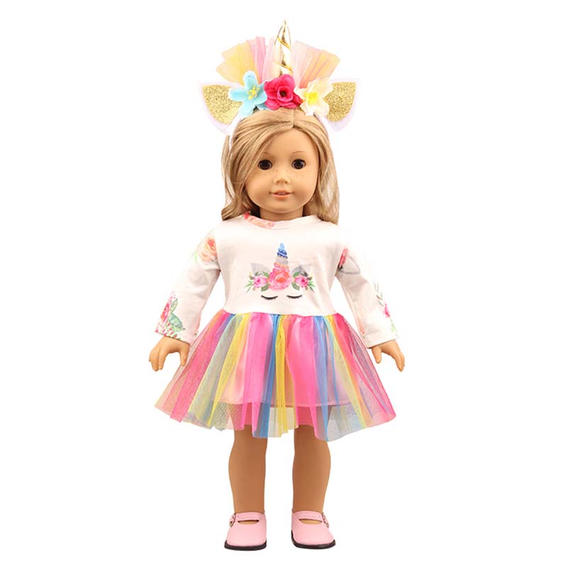18 inch doll clothes doll  colorful unicorns -CL-0212插图22