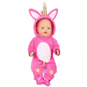 18 inch doll clothes doll unicorn pajamas CL-0233插图6