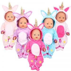 18 inch doll clothes doll unicorn pajamas CL-0233插图
