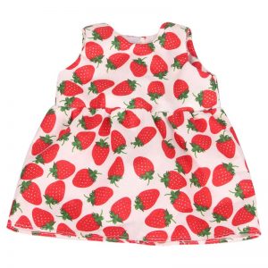 18 inch doll clothes doll red and white strawberry dress CL-0236插图3