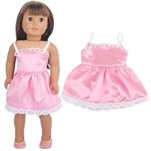 18 inch doll clothes pink princess lace dress the perfect pink dress for any occasionCL-0266插图