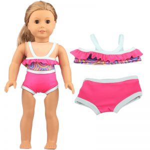 18 inch doll clothes 18-inch doll pink vacation swimsuit: Summer Fun CL-0272插图1
