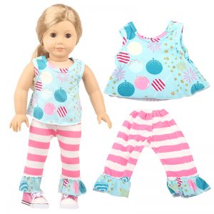 18 inch doll clothes party balloon blue cheerful suit CL-0251插图