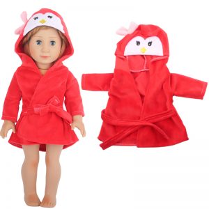18 inch doll clothes urry and cute animal pajamas can also be used as bathrobes.CL-0265插图7