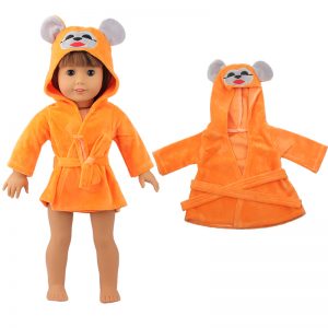 18 inch doll clothes urry and cute animal pajamas can also be used as bathrobes.CL-0265插图9