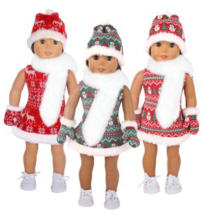 18 inch doll clothes doll Christmas fashion trends, make your little princess the most beautiful Christmas baby! CL-0286插图