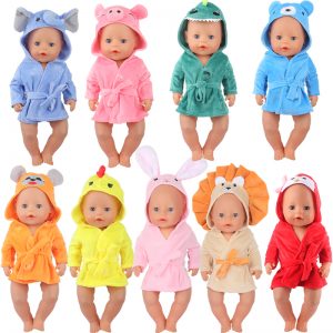 18 inch doll clothes urry and cute animal pajamas can also be used as bathrobes.CL-0265插图