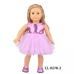 18 inch doll clothes 18-inch doll in a shiny dress, stunning appearance, gorgeous and eye-catching, with unique charm! CL-0278插图2