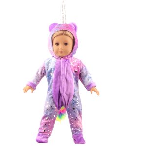 18 inch doll clothes dream star unicorn suit, doll dressing pajamas, dream clothes beautiful clothes of beast CL-0262插图4