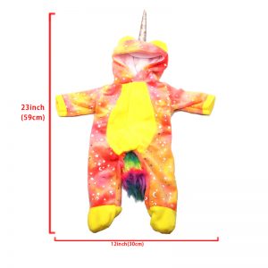 18 inch doll clothes dream star unicorn suit, doll dressing pajamas, dream clothes beautiful clothes of beast CL-0262插图9