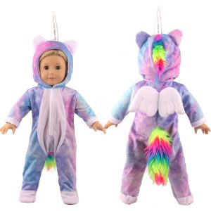 18 inch doll clothes dream star unicorn suit, doll dressing pajamas, dream clothes beautiful clothes of beast CL-0262插图3