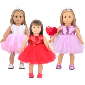 18 inch doll clothes 18-inch doll in a shiny dress, stunning appearance, gorgeous and eye-catching, with unique charm! CL-0278插图