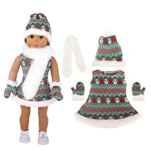 18 inch doll clothes doll Christmas fashion trends, make your little princess the most beautiful Christmas baby! CL-0286插图1