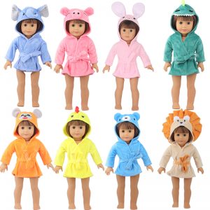 18 inch doll clothes urry and cute animal pajamas can also be used as bathrobes.CL-0265插图1