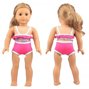 18 inch doll clothes 18-inch doll pink vacation swimsuit: Summer Fun CL-0272插图
