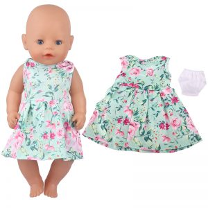 18 inch doll clothes Fresh green dress, the best choice for spring days. CL-0281插图1