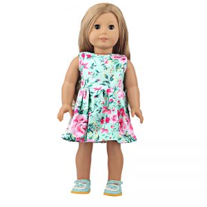18 inch doll clothes Fresh green dress, the best choice for spring days. CL-0281插图2