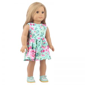 18 inch doll clothes Fresh green dress, the best choice for spring days. CL-0281插图3
