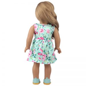 18 inch doll clothes Fresh green dress, the best choice for spring days. CL-0281插图4