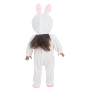 18 inch doll clothes This 18-inch doll rabbit pajama set is designed specifically for dolls, including a cute rabbit pattern pajama and a matching sleeping hat. This set is suitable for 18-inch dolls, keeping your doll warm and comfortable while sleeping. The rabbit pattern design is adorable, making the doll look even cuter. This set is a must-have pajama for dolls, ensuring that your doll looks stylish and cute even while sleeping.CL-0277插图5