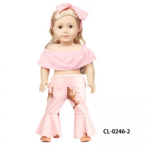 18 inch doll clothes one-shoulder hair band suit bell-bottoms CL-0246插图2
