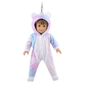 18 inch doll clothes dream star unicorn suit, doll dressing pajamas, dream clothes beautiful clothes of beast CL-0262插图8