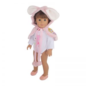 18 inch doll clothes rabbit cape: cute and stylish trend, making your doll the most charming little cutie. CL-0268插图1
