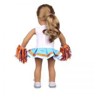18 inch doll clothes cheerleading hot skirt doll sleeveless striped dance dress CL-0253插图5