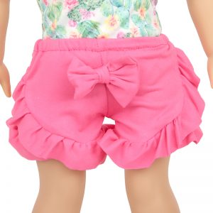 18 inch doll clothes stubborn and beautiful cactus printing upper garment butterfly Rose Hot Shorts Lace Design CL-0249插图5