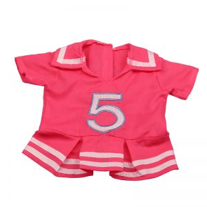 18 inch doll clothes number 5 rose cheerleading costume competition refueling clothes enthusiastic cheerleading CL-0254插图2
