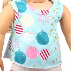 18 inch doll clothes party balloon blue cheerful suit CL-0251插图4
