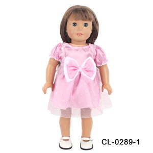 18 inch doll clothes 18-inch doll with big butterfly bow and mesh dress CL-0289插图2