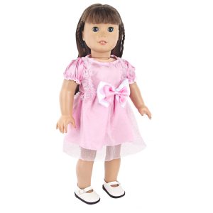 18 inch doll clothes 18-inch doll with big butterfly bow and mesh dress CL-0289插图3