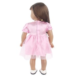 18 inch doll clothes 18-inch doll with big butterfly bow and mesh dress CL-0289插图4