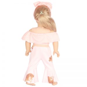 18 inch doll clothes one-shoulder hair band suit bell-bottoms CL-0246插图3