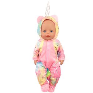 18 inch doll clothes dream star unicorn suit, doll dressing pajamas, dream clothes beautiful clothes of beast CL-0262插图7
