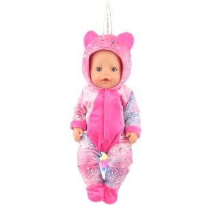 18 inch doll clothes dream star unicorn suit, doll dressing pajamas, dream clothes beautiful clothes of beast CL-0262插图5
