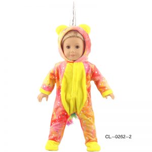 18 inch doll clothes dream star unicorn suit, doll dressing pajamas, dream clothes beautiful clothes of beast CL-0262插图6