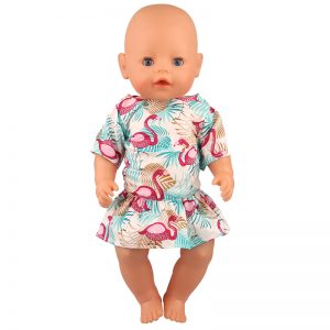18 inch doll clothes flamingo travel holiday style dress cheerful summer dress CL-0264插图1